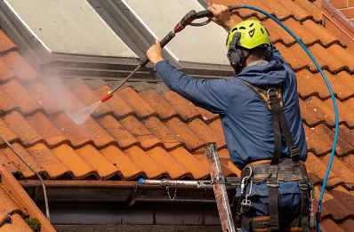 Démoussage et hydrofuge de toiture à Thervay
